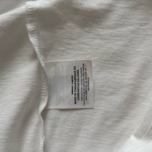 New Nike Air Shirt Long Sleeve White and Black Tee Athletic Cut Unisex Size M - Picture 8 of 10